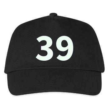 39- - Kids’ Baseball Cap - black - Front