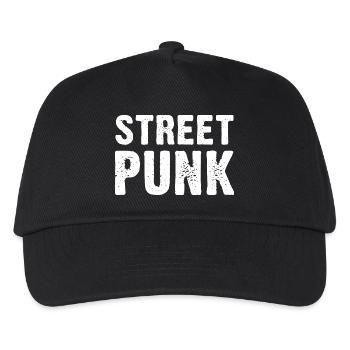 Street Punk - Kinder Basecap - Schwarz - Vorne