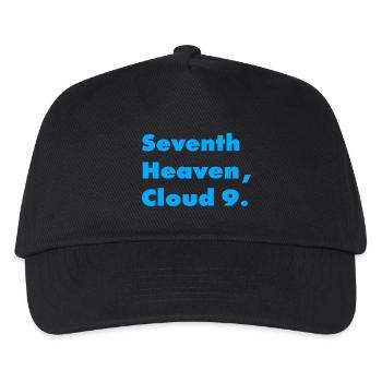 IN SEVENTH HEAVEN, ON CLOUD 9 - Kids’ Baseball Cap - black - Front