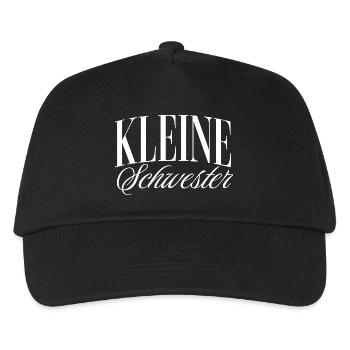 Kleine Schwester - Kinder Basecap - Schwarz - Vorne