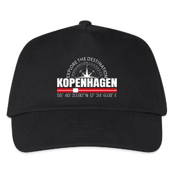 Copenhagen - Kids’ Baseball Cap - black - Front