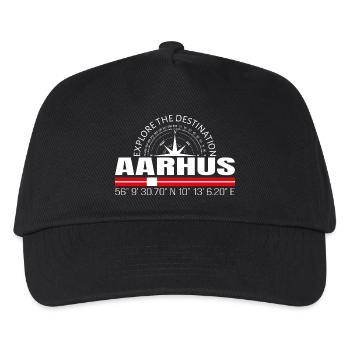 Aarhus - Kids’ Baseball Cap - black - Front