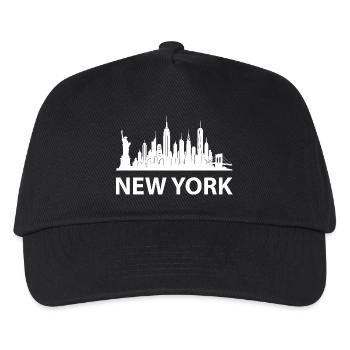 NEW YORK Skyline White - Kids’ Baseball Cap - black - Front