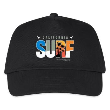 California Surf Retro Logo - Kids’ Baseball Cap - black - Front