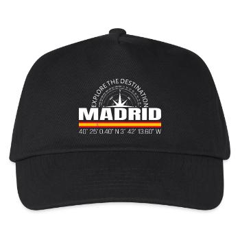 Madrid - Kinder Basecap - Schwarz - Vorne