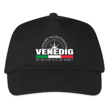 Venedig - Kinder Basecap - Schwarz - Vorne