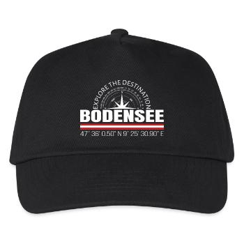 Bodensee - Kinder Basecap - Schwarz - Vorne