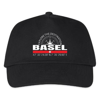 Basel - Kinder Basecap - Schwarz - Vorne