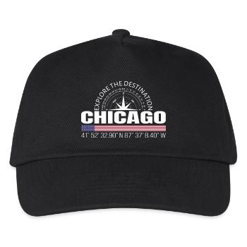 Chicago - Kinder Basecap - Schwarz - Vorne