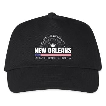 New Orleans - Kinder Basecap - Schwarz - Vorne