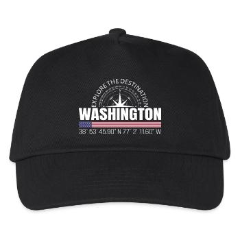 Washington - Kinder Basecap - Schwarz - Vorne