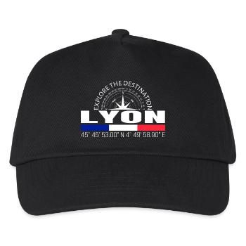 Lyon - Kinder Basecap - Schwarz - Vorne