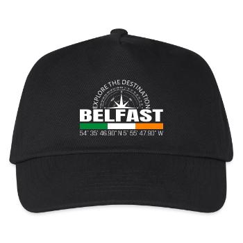 Belfast - Kinder Basecap - Schwarz - Vorne