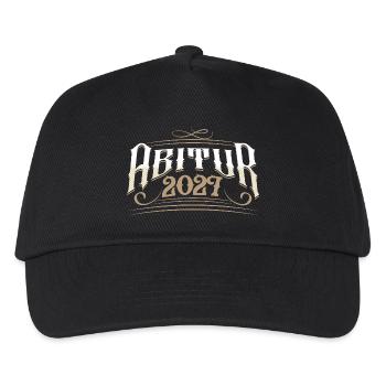 Abitur 2027 - Kinder Basecap - Schwarz - Vorne