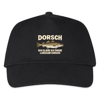 Dorsch im Kopf - Kinder Basecap - Schwarz - Vorne