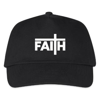 Faith - Kinder Basecap - Schwarz - Vorne