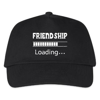 Freundschaft lädt - Kinder Basecap - Schwarz - Vorne