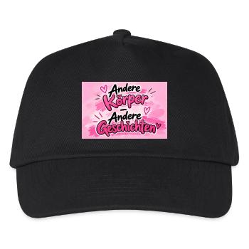 Andere Körper, Andere Geschichten - Kinder Basecap - Schwarz - Vorne