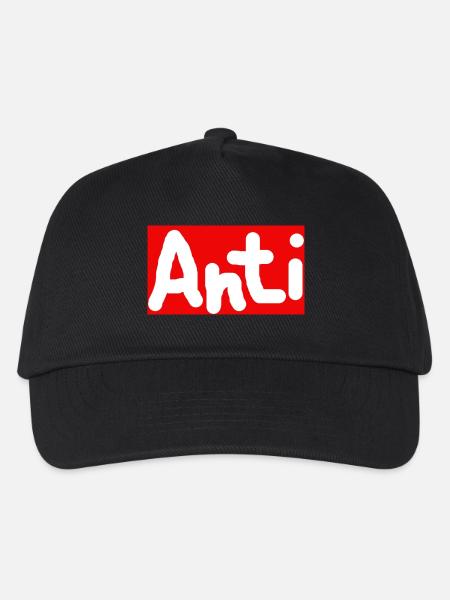 Anti - Kinder Basecap - Schwarz