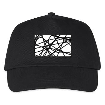 Moderne Kunst! Geschenk Mode Style - Kinder Basecap - Schwarz - Vorne