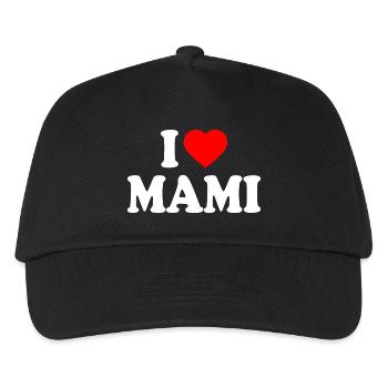 I love mami - Kinder Basecap - Schwarz - Vorne