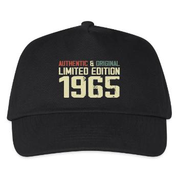 1965 Geburtstagsgeschenk 1965 Jahrgang 1965 Retro - Kinder Basecap - Schwarz - Vorne
