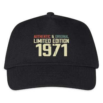 1971 Geburtstagsgeschenk 1971 Jahrgang 1971 Retro - Kinder Basecap - Schwarz - Vorne