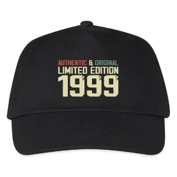 1999 Geburtstagsgeschenk 1999 Jahrgang 1999 Retro - Kinder Basecap - Schwarz - Vorne