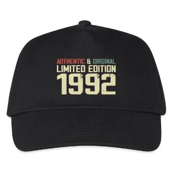 1992 Geburtstagsgeschenk 1992 Jahrgang 1992 Retro - Kinder Basecap - Schwarz - Vorne