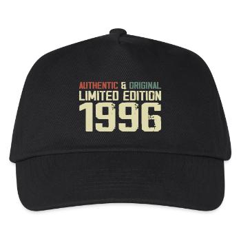 1996 Geburtstagsgeschenk 1996 Jahrgang 1996 Retro - Kinder Basecap - Schwarz - Vorne