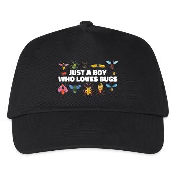 Just A Boy Who Loves Bugs Boys Bug Lover Funny - Casquette de baseball Enfant - noir - Devant