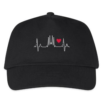 J'aime Barcelone - Casquette de baseball Enfant - noir - Devant
