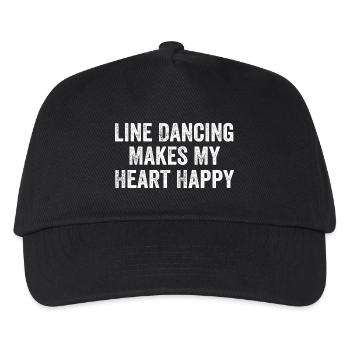 Line Dancing Makes My Heart Happy - Casquette de baseball Enfant - noir - Devant