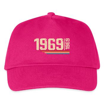 Millésime Anniversaire 1969 Fête Anniversaire 1969 - Casquette de baseball Enfant - fuchsia - Devant