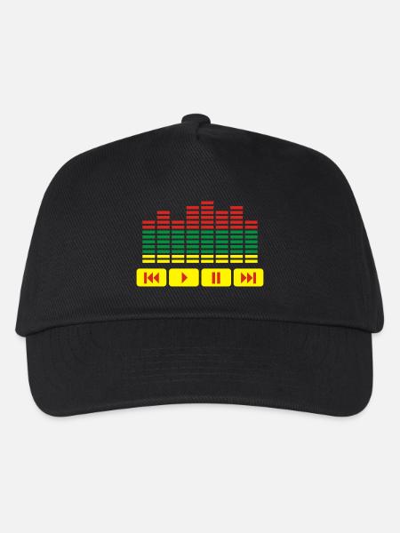 Equalizer DJ music player - Kinder Basecap - Schwarz