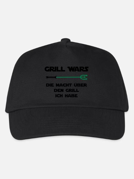 Grill wars Macht über de - Kinder Basecap - Schwarz