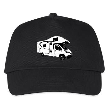 Reisemobil - Kinder Basecap - Schwarz - Vorne