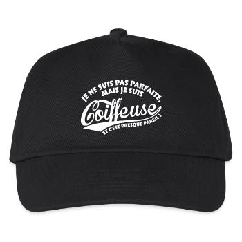 Parfaite Coiffeuse - Casquette de baseball Enfant - noir - Devant