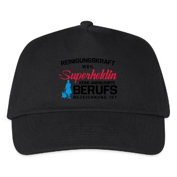 Reinigungskraft - Kinder Basecap - Schwarz - Vorne