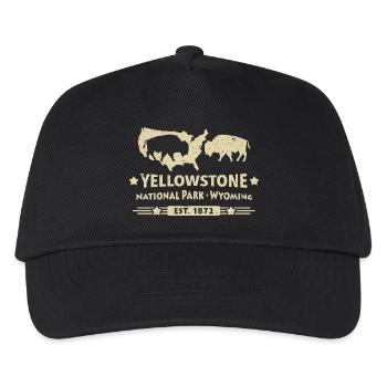 Buffalo Bison Buffalo Yellowstone National Park USA - Kids’ Baseball Cap - black - Front