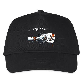 Zombie Partnershirt - Mombie Mama - Kinder Basecap - Schwarz - Vorne