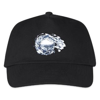 eau - Casquette de baseball Enfant - noir - Devant