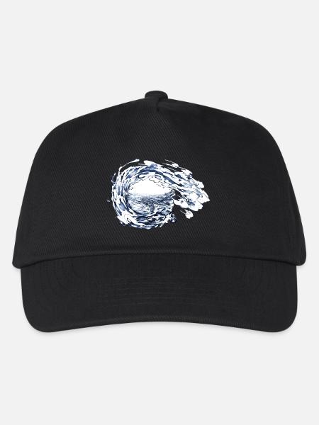 Wasser - Kinder Basecap - Schwarz