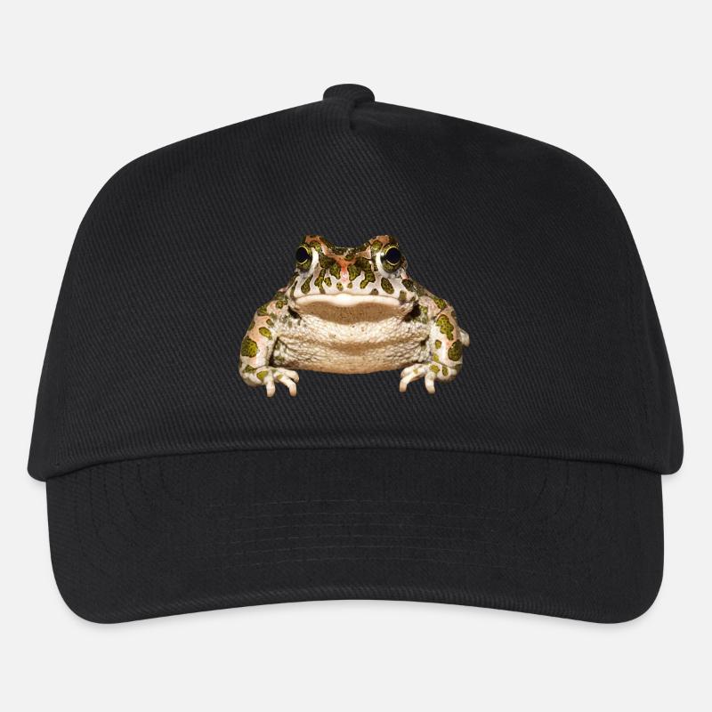 frog frosch kroete toad animal tiere - Kinder Basecap - Schwarz