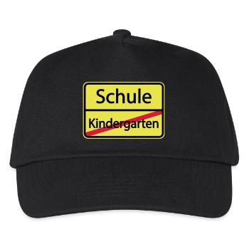 Schule Kindergarten / Einschulung / Schulkind - Kinder Basecap - Schwarz - Vorne