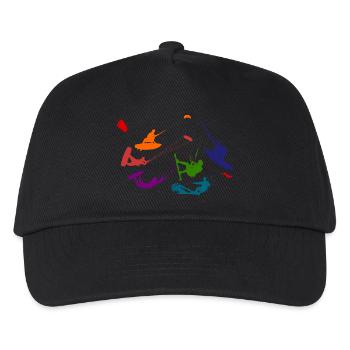 Freestyle, Kite, snowkite,sport - Kinder Basecap - Schwarz - Vorne