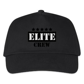 Elite crew - Kinder Basecap - Schwarz - Vorne