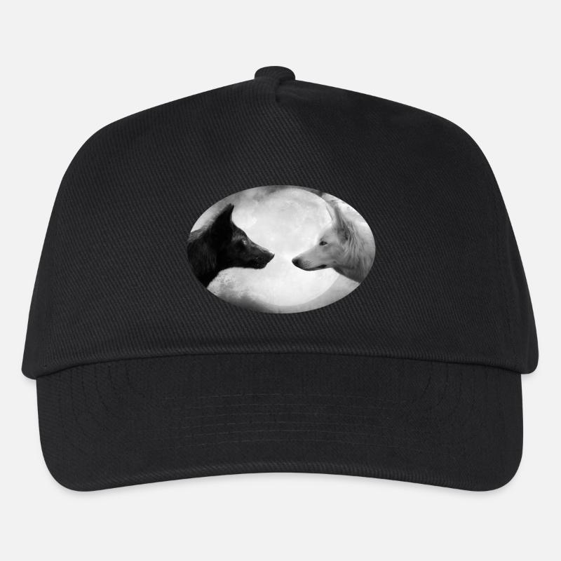 Wolf - Kinder Basecap - Schwarz
