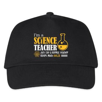 I'm A Science Teacher - Kinder Basecap - Schwarz - Vorne