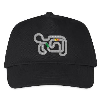 Rennautos - slotcar - Kinder Basecap - Schwarz - Vorne